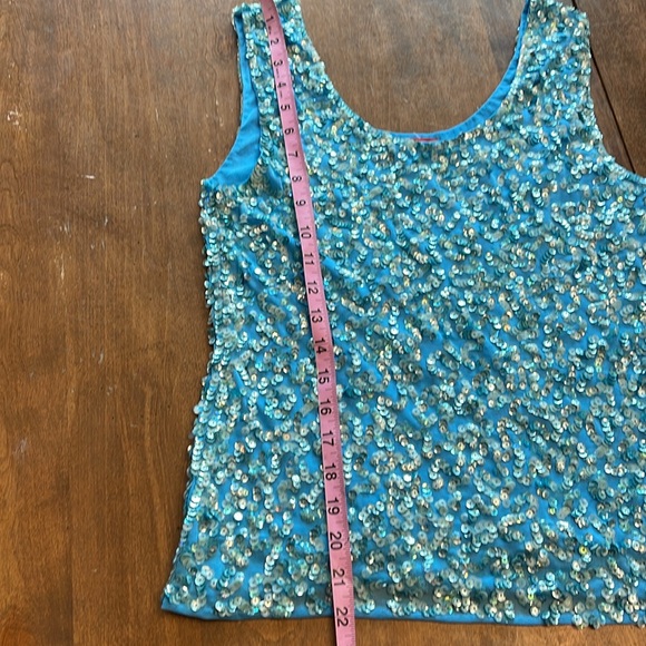 Jane Blue sparky tanktop with stretch - Picture 5 of 8